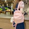 Candy Color Student Schoolbag Japanese Fresh Girl Backpack Personalized Versatile Simple Solid Color Backpack