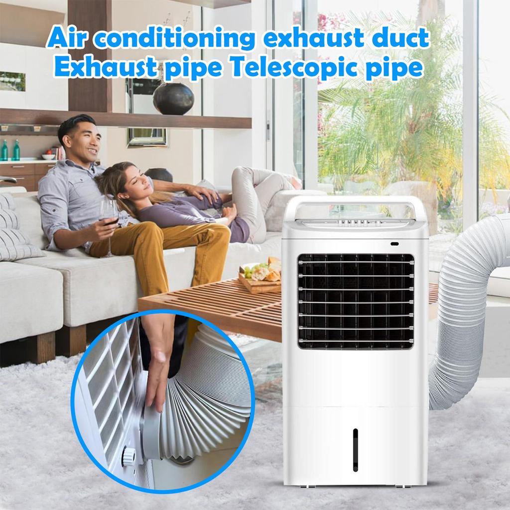 Flexible Air Conditioner Exhaust Hose With 5.9 Inch Diameter Portable AC Vent Duct Heat Dissipation Hose Steel Wire Telescopic