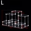 1-4 Tier Acrylic Display Stand for Action Figures,Cosmetic Rack Clay Doll Jewelry Cupcake Perfume for Corner Display Riser Shelf