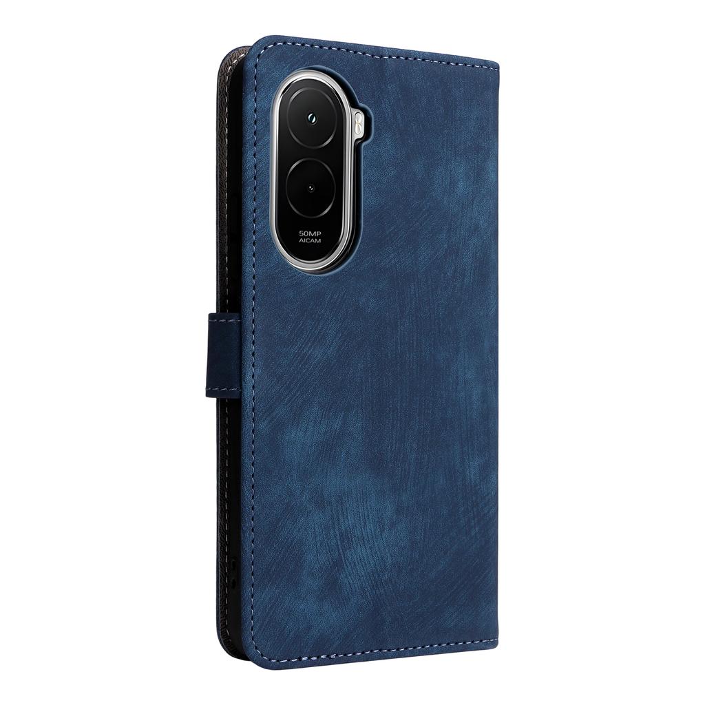 Dla Xiaomi Poco M7 4G (UE) (171mm) Etui Portfel Blokujący RFID Skóra PU Pokrowiec na Telefon Stojak z Paskiem