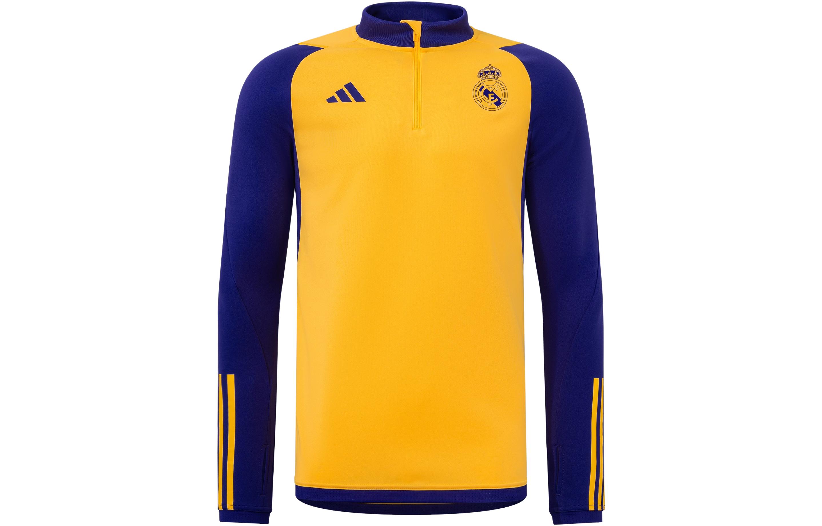Adidas Real Madrid Tiro 23 Top Soccer Jersey Men s Yellow IQ0543 XL
