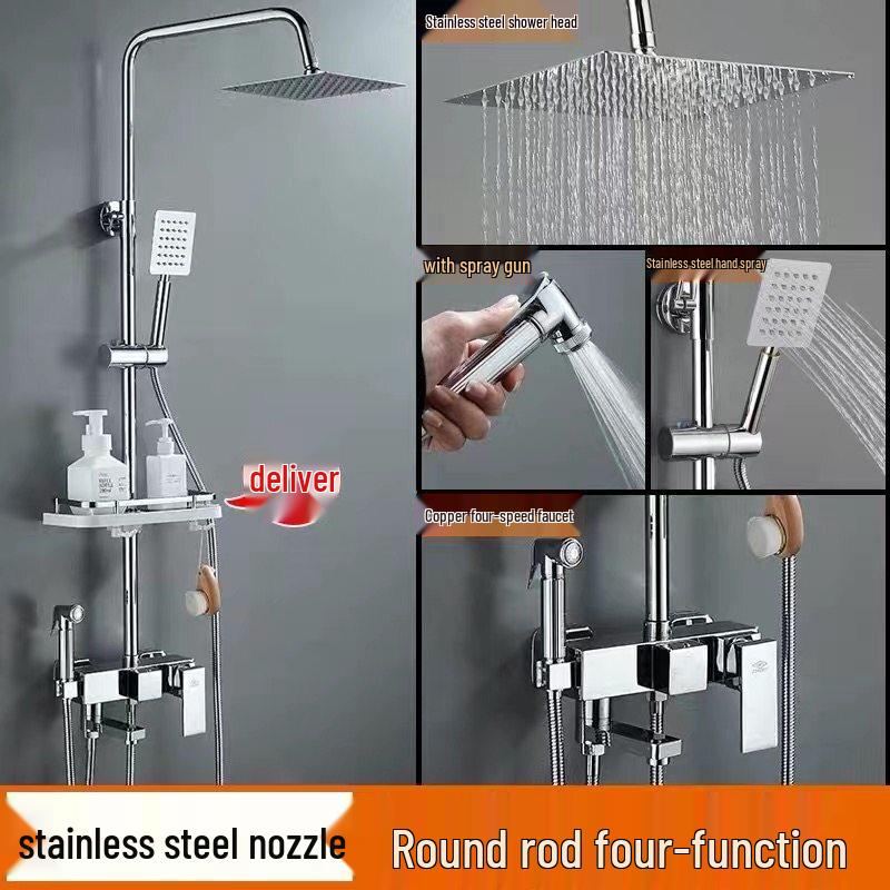 TLXT All-Copper Shower Faucet Set
