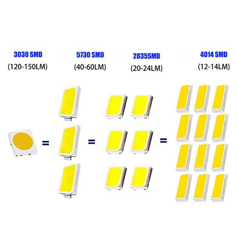 10pcs 1156 BA15S P21W 1157 P21/5W BAY15D BAU15S PY21W LED Car Tail Bulb Brake Reverse Lights Daytime Running Turn Signal Light