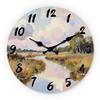Impressionist Landscape Premium-Quality Wooden Premium-Quality Wall High-Standard Clock 10-16Inch High-Standard Silent High-Standard Wall