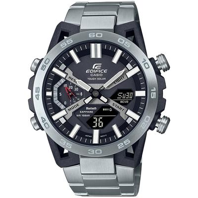 Pánské EDIFICE ECB-2000YD-1AJF [EDIFICE sospensione ECB-2000 Series] Kulaté hodinky stříbrné