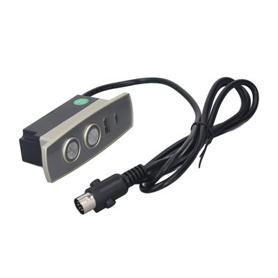 Electric Recliner Controller ABS 2 Button 5 Pin Straight Head Electric Sofa Lift Chair Hand Control Switch with USB
