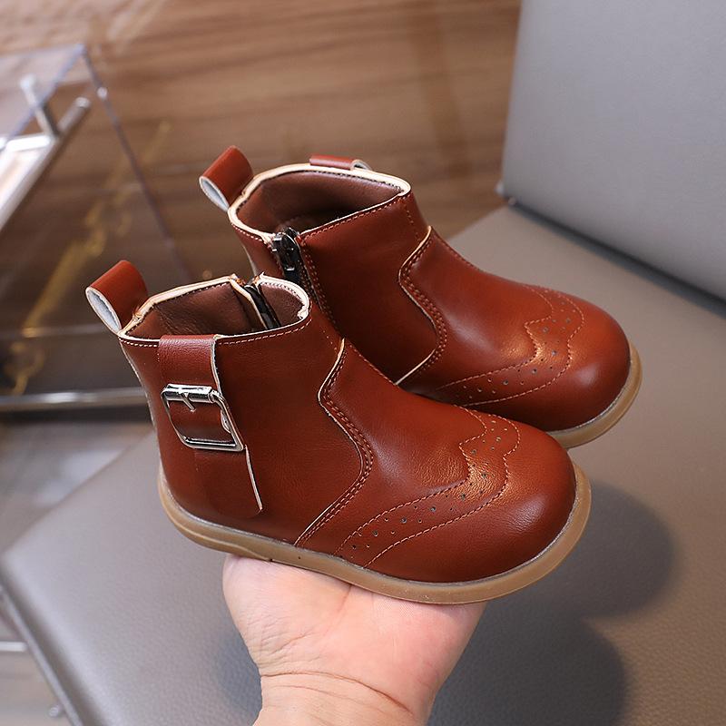 2024 Spring Autumn Children's Boot Non-slip Kids Shoes Boots for Girl Fashion Simple Classic Boys Causal Ankle Boots Fashion New