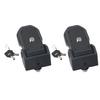 Locking Hood Latches with Key Heavy Duty Anti Theft Hood Lock Catch Replacement for Jeep Wrangler JL 2018 2026 Black