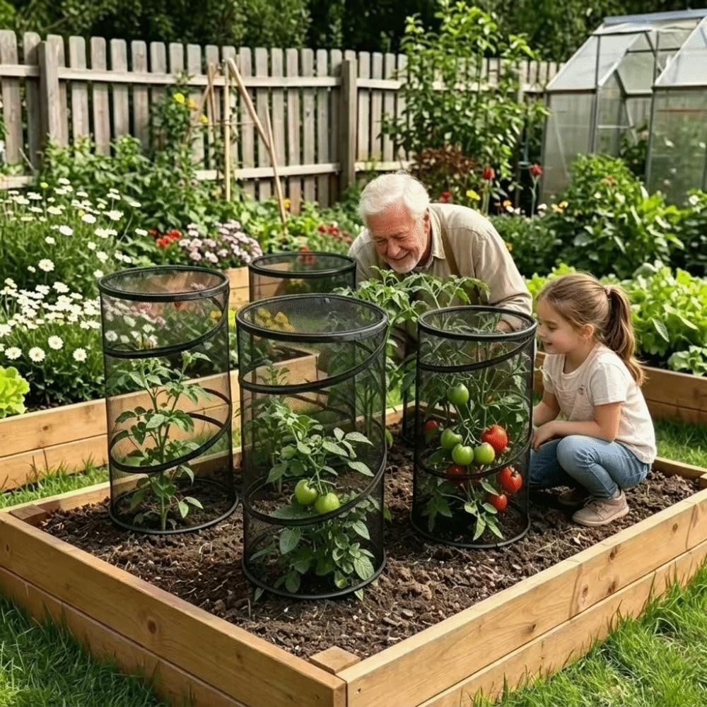 Pop-Up Garden Mesh Protector Folding Insect Barrier Netting Plant Cover  Garden