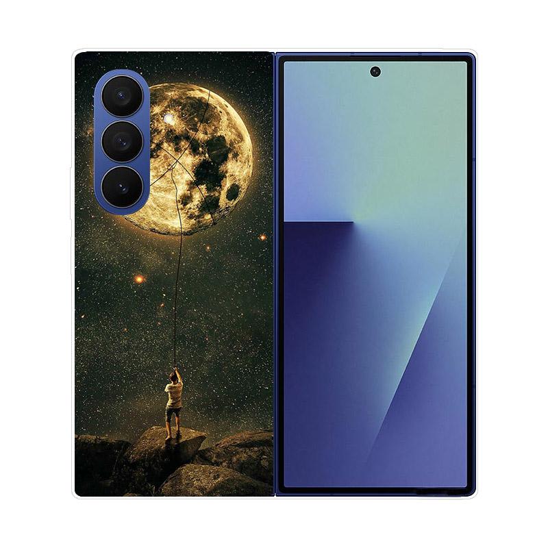 Transparent Folding Phone Case For Samsung Galaxy Z Fold 6 7 Clear Shockproof Hard PC Cover For Samsung Z Fold7 Fold6 Shell Capa