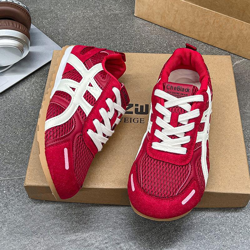 Dexun shoes women's early autumn summer 2025 new thick-soled heightening versatile breathable Forrest Gump shoes casual sports shoes