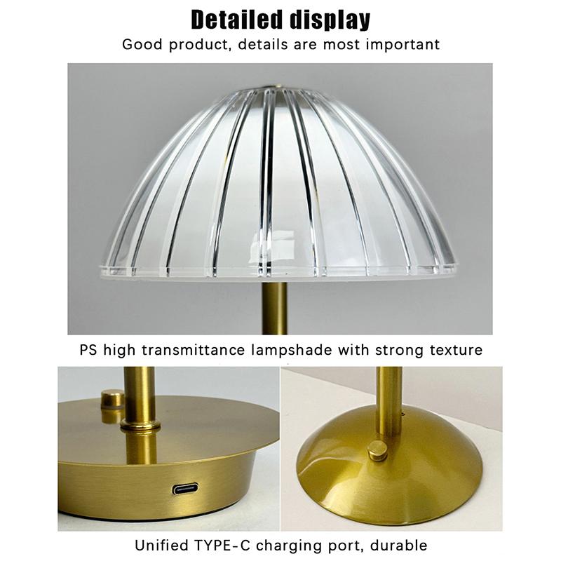 

Світлодідна настільна лампа в ретро стилі для бару, акумуляторна, світло для кімнати, декор, лампа, кемпінг, ліхтарі, спальня, кава, прикраса, кімната, нічні вогні золотий