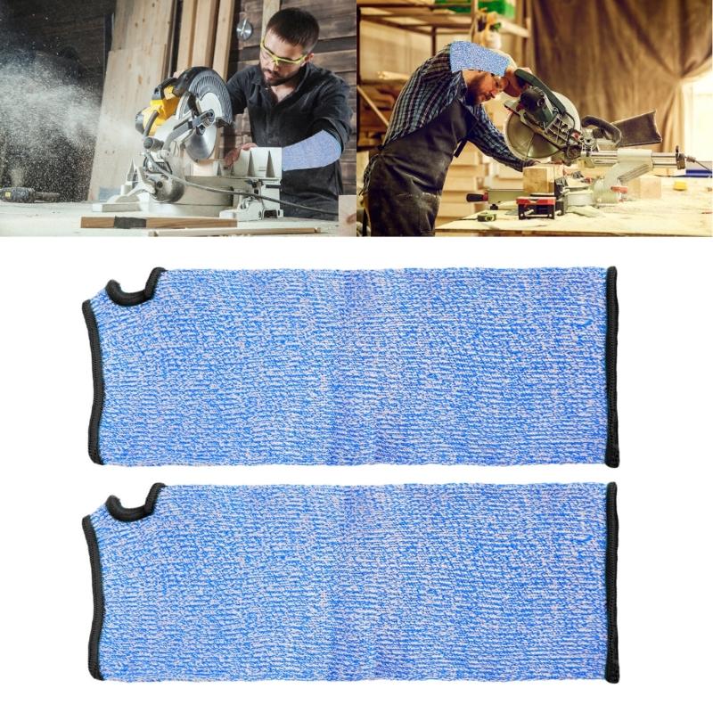 Set mit 2 schnittfesten Armschonern, durchstichsichere Schutzärmel zur Verletzungsprävention, praktische Armschützer