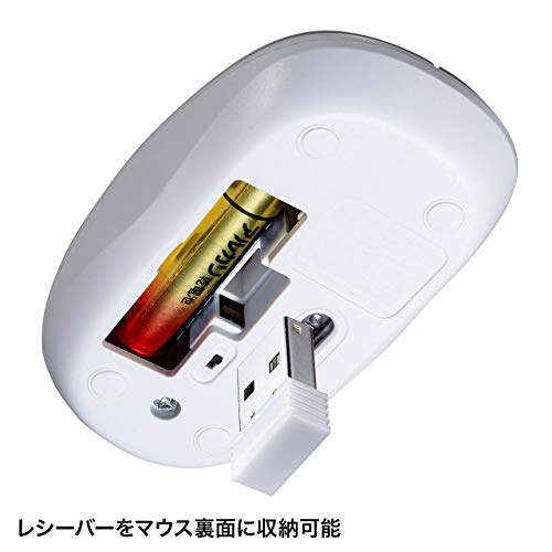 Sanwa Supply Wireless Keyboard USB Connection Compact Japanese 109 Keys Membrane White SKB-WL34SETW