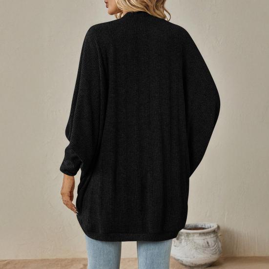 Women Batwing Sleeve Sweater Cardigan Casual Oversized Open Front Knit
