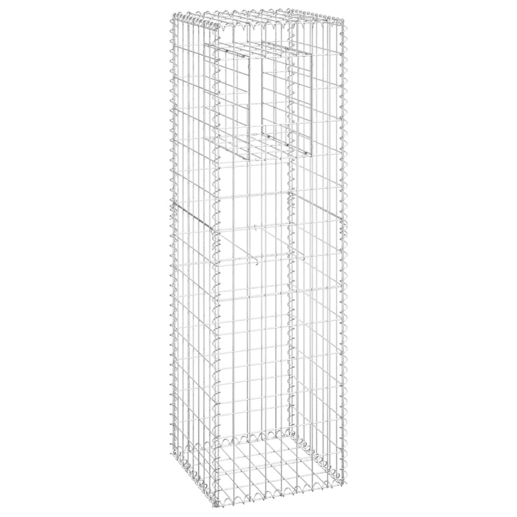 Gabion Column 40x40x140 Cm Iron