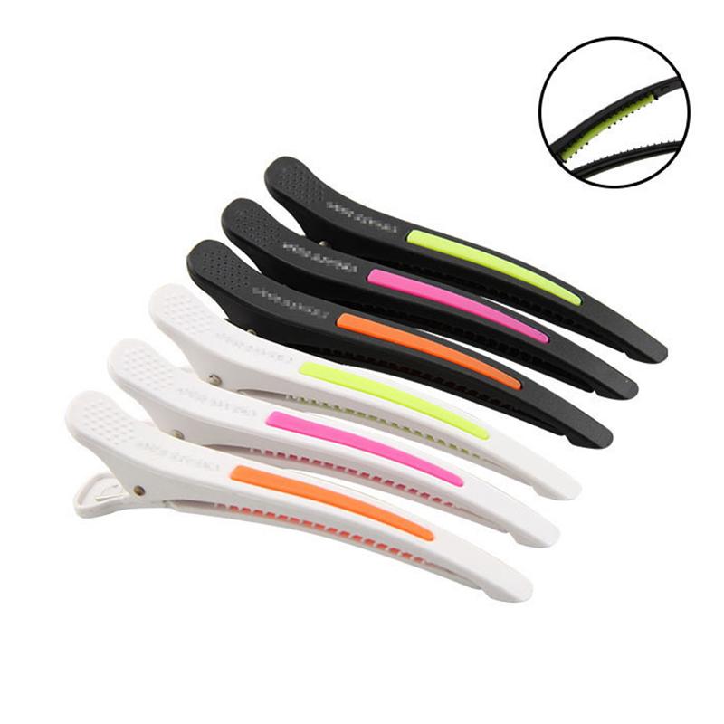 6Pcs Pro Seamless Alligator Clip Hair Clip Barbershop Haircutting Sectioning Hairpin Salon Household Beauty Styling Tools