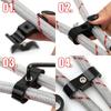 Universal Fuel Line Clamp AN6 AN8 AN10 Hose Separator Billet Aluminum Finisher for Braided Oil Gas Water Pipe Car Accessories