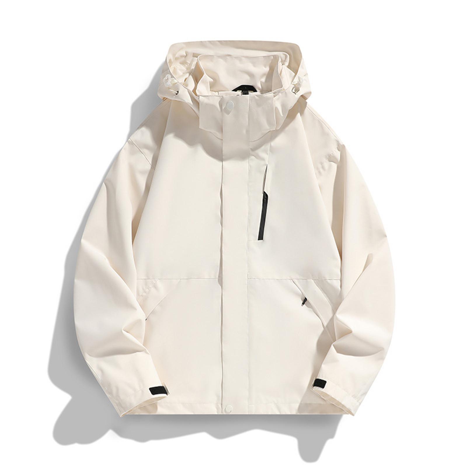 

Женские модные и удобные уличные ветрозащитные куртки XL белый