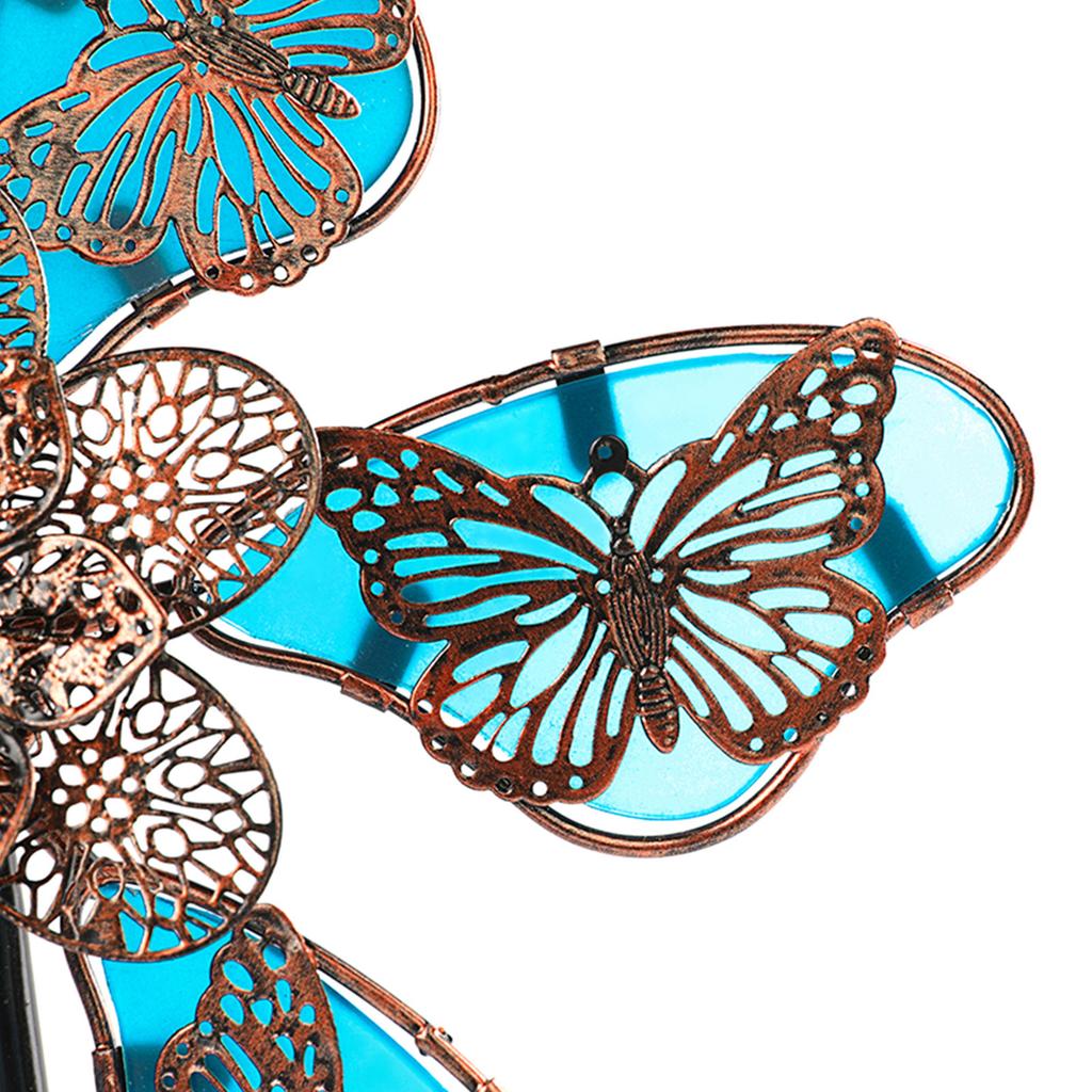 Luminous Windmill Stake Patio Outdoor Decoration Iron Windmill in the Dark Garden Windmill