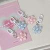 Romantic Cherry Blossom Heart Keychain – Cute Translucent Flower Pendant for Girlfriends & Besties' Backpacks