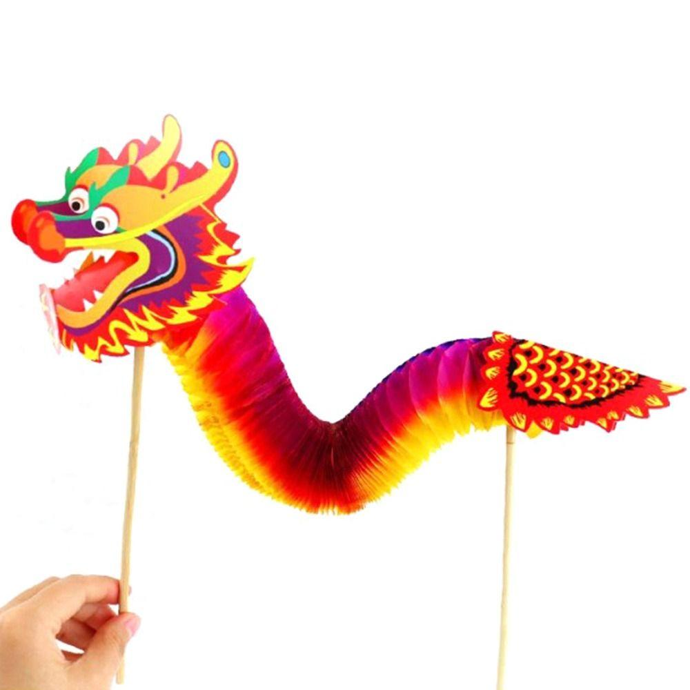 3D Paper Dragon Craft Chinese New Year Chinese Dragon Dance New DIY Dragon Decor
