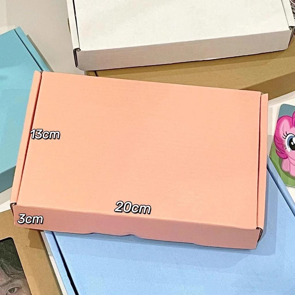 30pcs 20x13x3cm Colorful Package Express Box Reinforced Three-layer Packaging Carton Logistics Transport Rectangular Gift Boxes