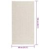 VidaXL Tapis ZIZUR crème 80x150 cm aspect de jute intérieur extérieur, tapis d'extérieur, tapis de sol, tapis d'intérieur, 4010359