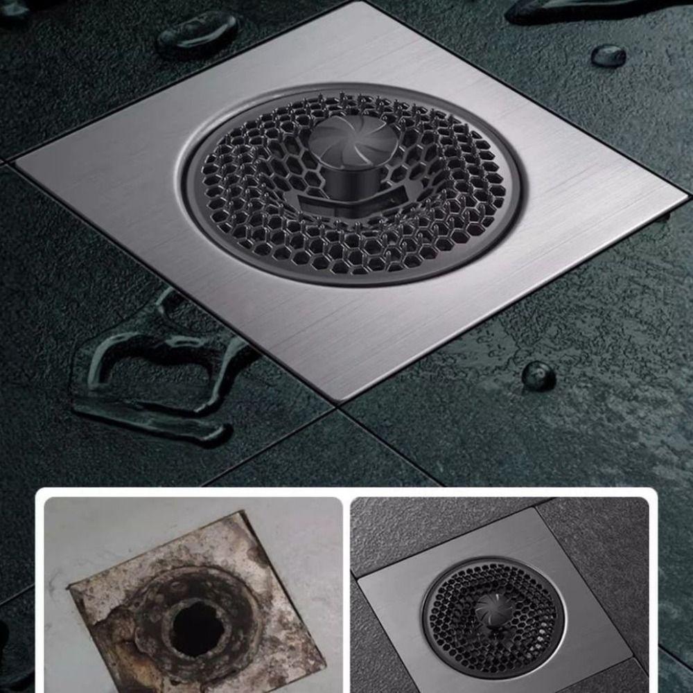 Removable Stainless Steel Floor Drain Fast Drainage Backflow Preventer Valve  Hair Strainer