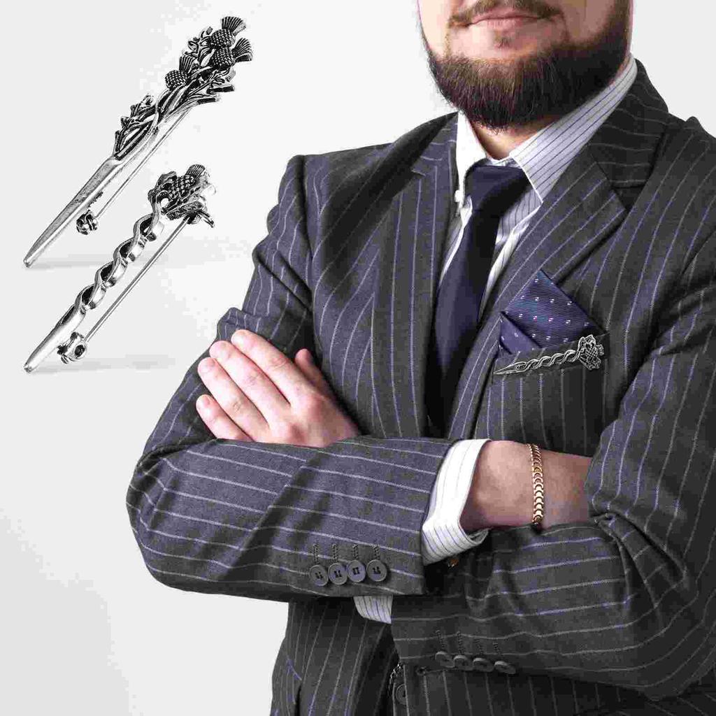 Męskie broszki Garnitury Oset Kołnierzyk Przypinki Dekoracyjny prezent Metalowe szkockie prezenty Damskie klipsy Lapel Miss