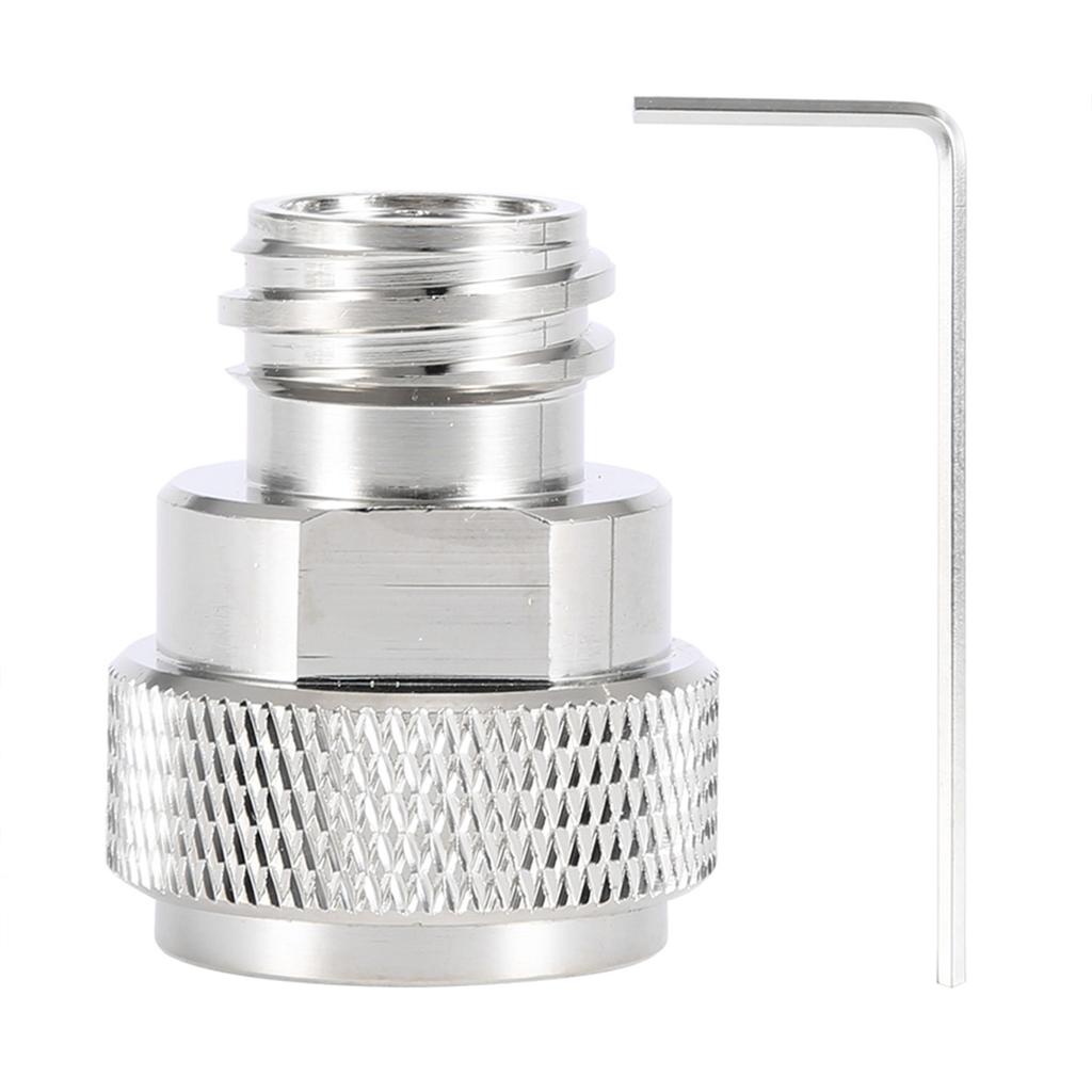Brass CO2 Adapter Replace Canister Conversion (Gold)