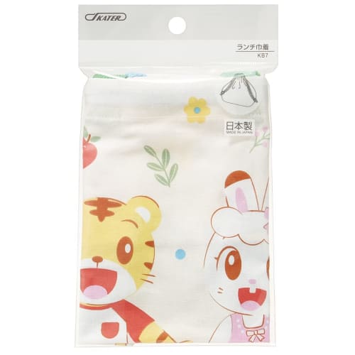 Skater Children's Drawstring Lunch Bag, Made in Japan, Shimajiro 23, for Boys and Girls, KB7-A