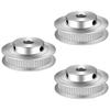 Gear Synchronous wheel Pulleysilver-3pcs