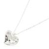 Used Curved Heart Necklace Necklace Silver925 Silver Used