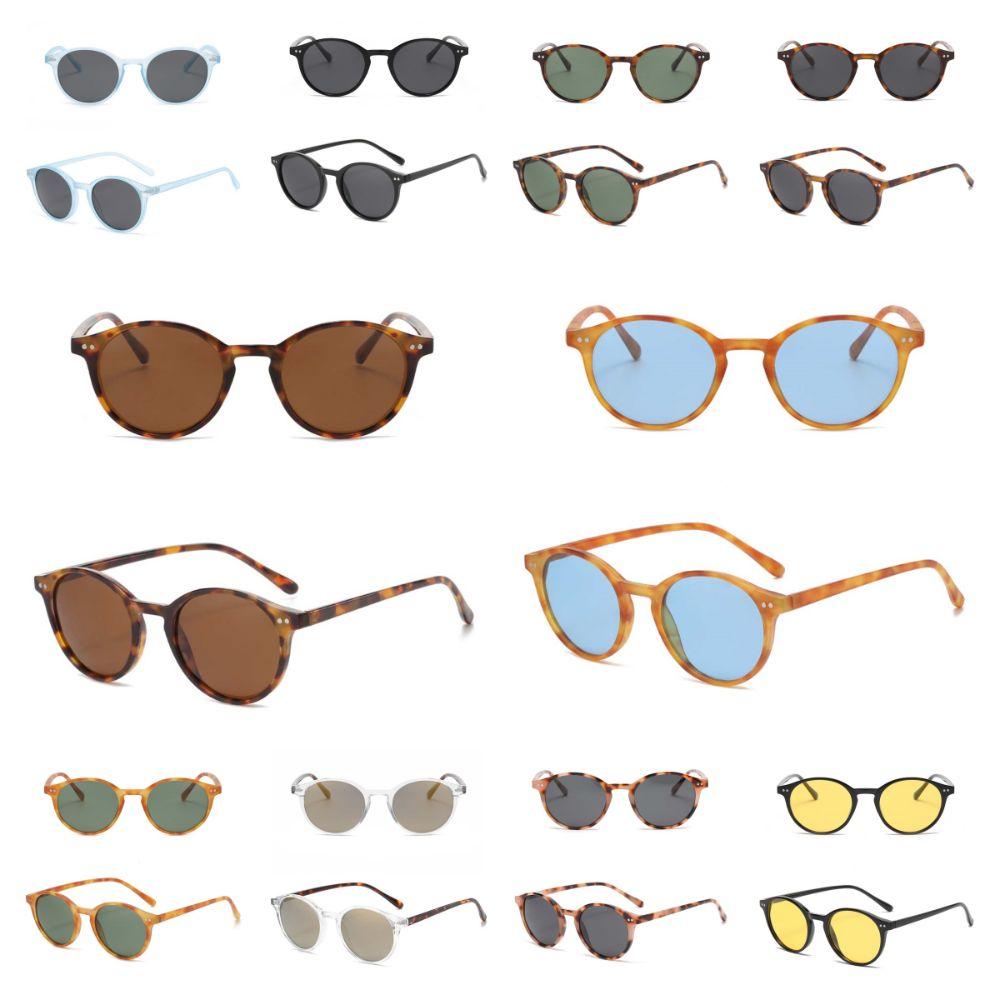 PC Full Frame Sunglasses Leopard Print Retro HD Sunglasses Catwalk Unisex Sunnies  Men