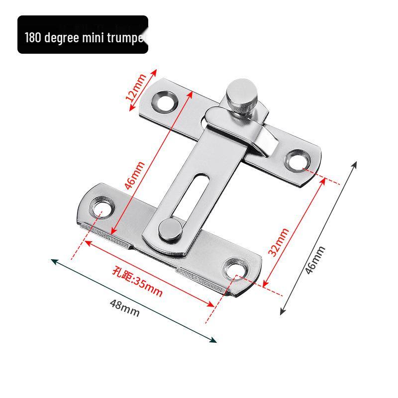 Modern Stainless Steel Sliding Bolt Latch for Bathroom, Pet Cage, Barn Door, Anti-theft Lock