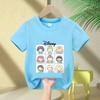 100% Cotone Principesse Disney Anime Estate Nuova Moda Multiple Cotone Bambini Cartoni Animati Magliette Girocollo Manica Corta