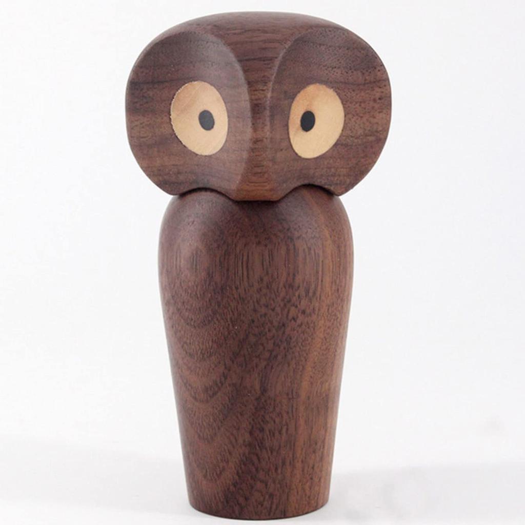 (hej!e) Paul Anker Hansen Owl Reproduction Figurine, Nordic Style, Handmade, Natural