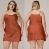 Yaoting Plus Size Spaghetti Strap Satin Chiffon Pajamas for Women - Summer Nightgown Homewear