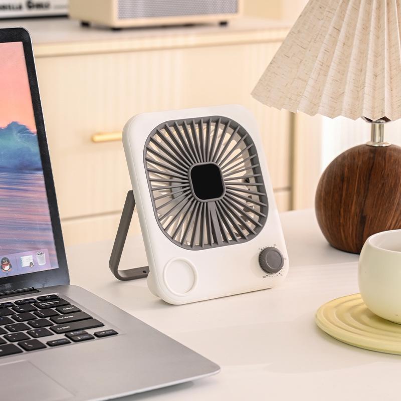 

Ultra-Thin USB Rechargeable Silent Handheld Folding Fan with Digital Display for Desktop & Dormitory Use See Detail Page сірий колір