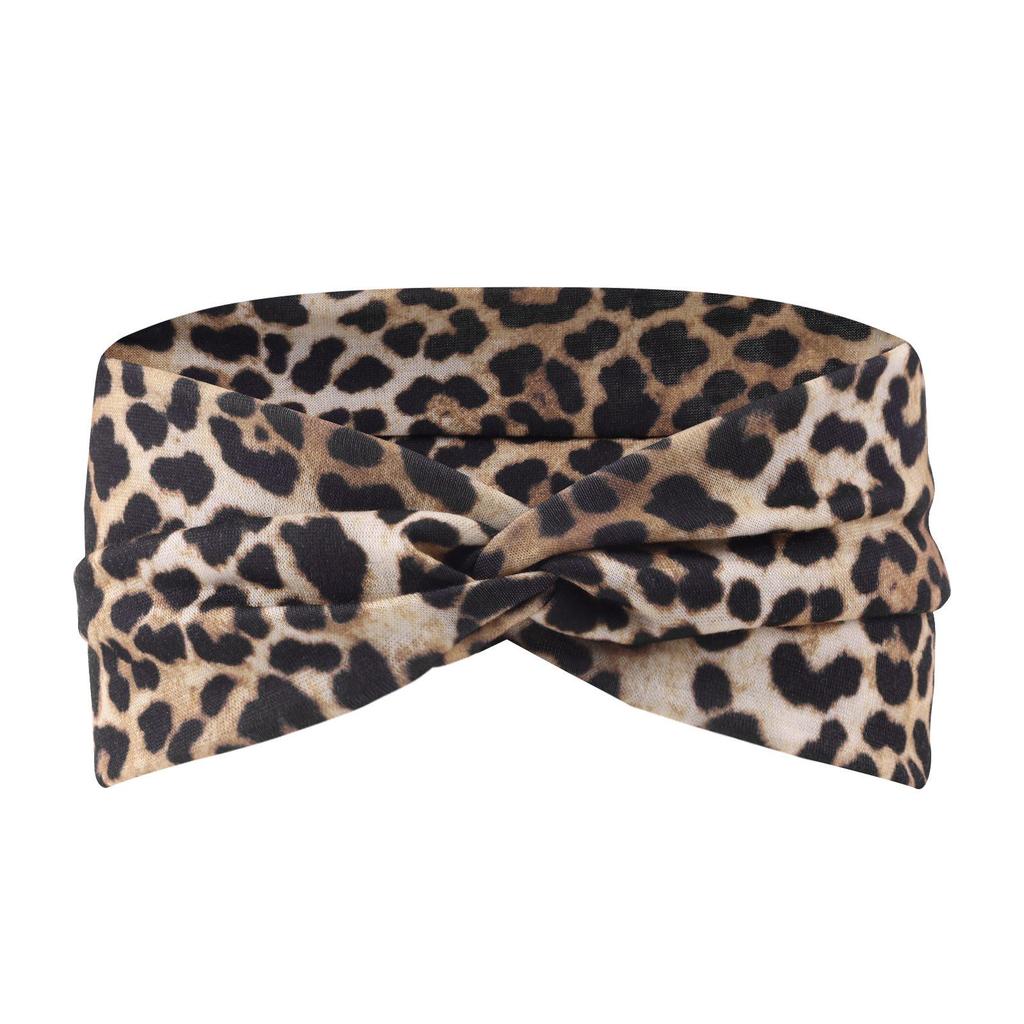 Retro Kariertes Florales Strick-Schweißabsorbierendes Yoga-Stirnband - Breites Outdoor-Haaraccessoire