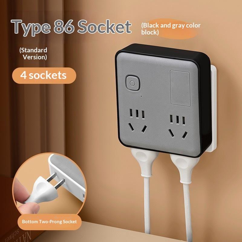 25W Fast Charge Wall Power Socket Stable Output USB C USB A Multi Port Outlet for Office Travel Dorm