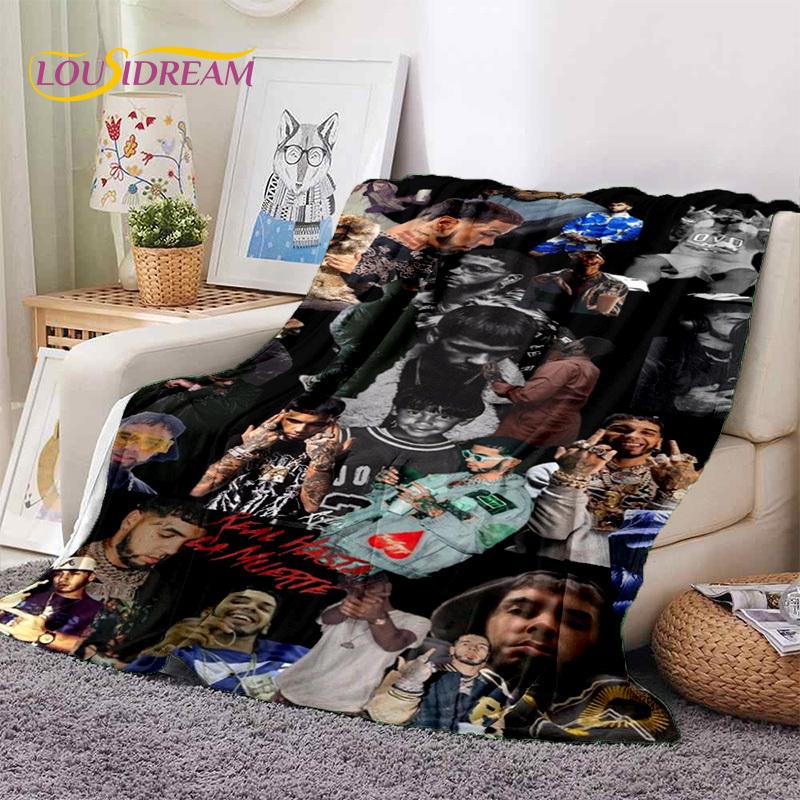 3D Free Anuel AA Rapper Hip Hop Singer Soft Flannel Blankets,Throw Blanket Comfortable Blanket for Picnic Beds Sofa Home Bedroom