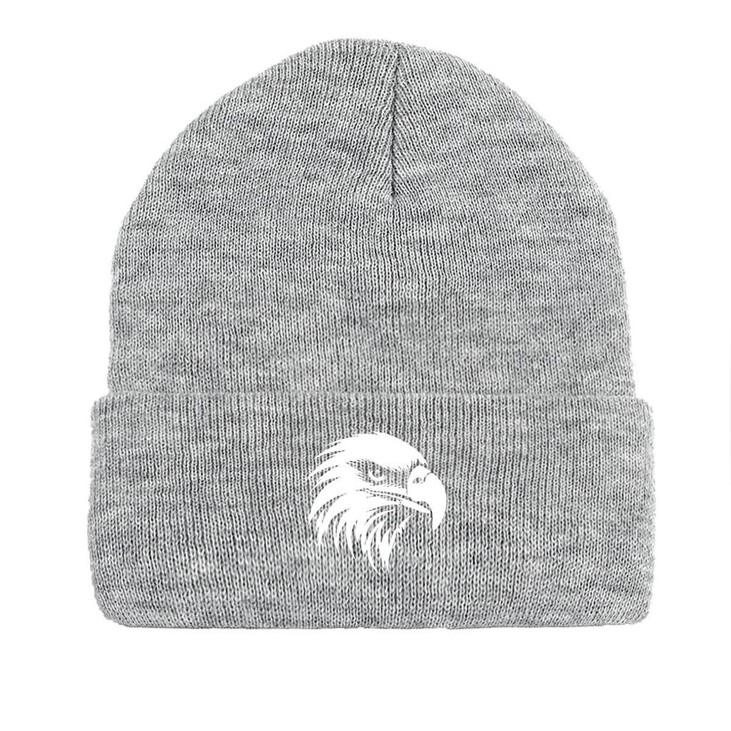 White Elephant Print Knit Cap Beanie, Animal Skull Cap Stretchy Stretchable Sporting Bobble Hat Knitted Hat Beanie