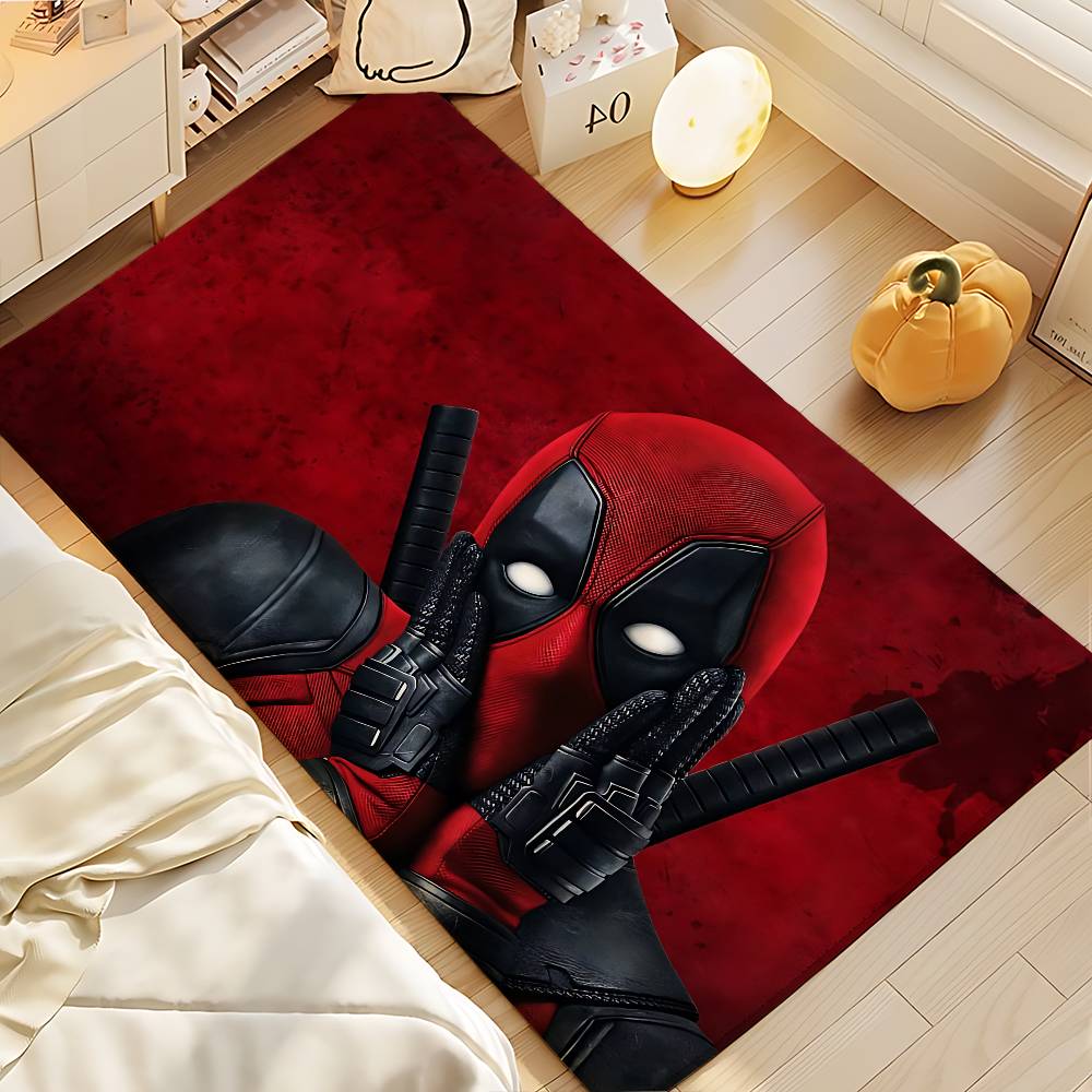 Cute-D-deadpool-S Movie Floor Mat Bathroom Absorbent Mat Simple Door Dirt-resistant Mat Home Kitchen Mat Foot Mat Entry Mat
