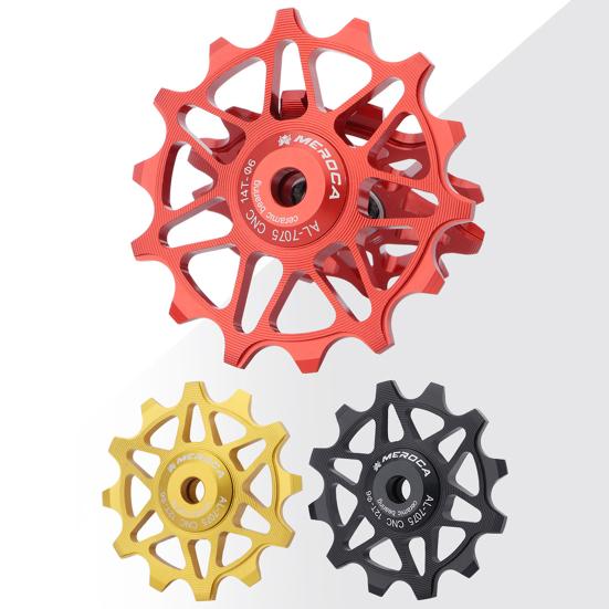 Bicycle Bearing Jockey Wheel Heavy-duty Corrosion Resistant Rust-proof 12T 14T Bike Rear Derailleur