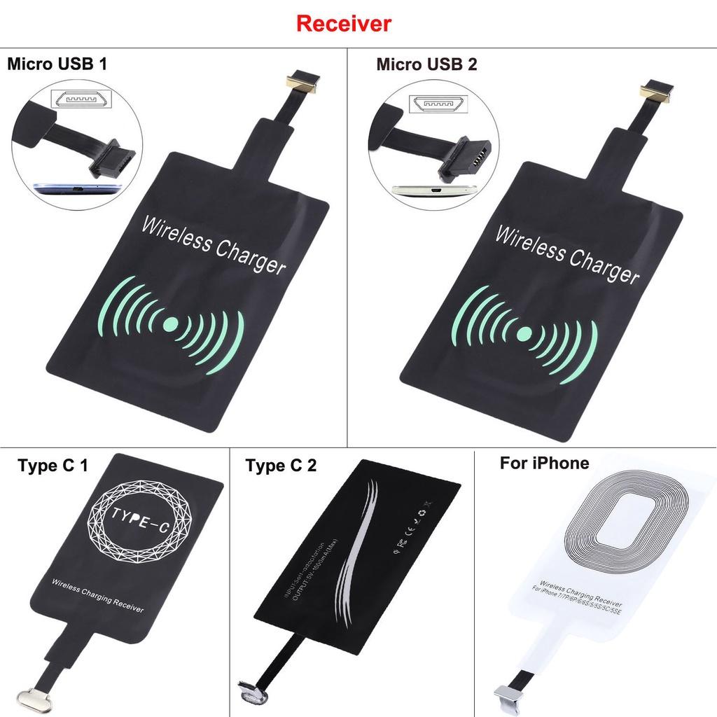 Receptor de Carregamento Sem Fio Qi Para Dispositivos Apple e Android Ligue Seu Telefone Sem Fio!