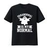 Paranormal Is My Normal Ghost Hunting Supernatural Mens Classic T Shirt Vintage Washed Slightly Top For Everyday Wear Soft