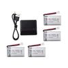 Sada 4 dobíjecích LiPo baterií 3,7V 720mAh pro drony | Kompatibilní se Syma X5, Cheerson CX-30W, Skytech M68, WLtoys F949