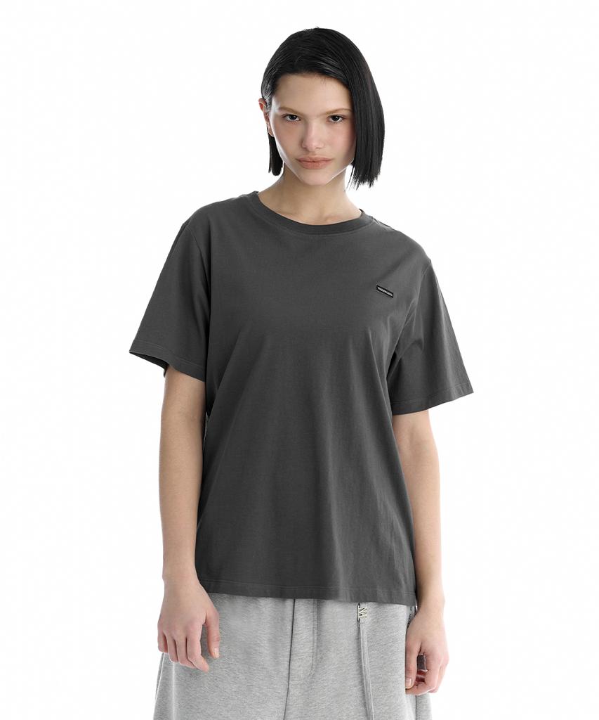 Teulimingbeodeu Essential Regular-Fit T-Shirt [Charcoal]